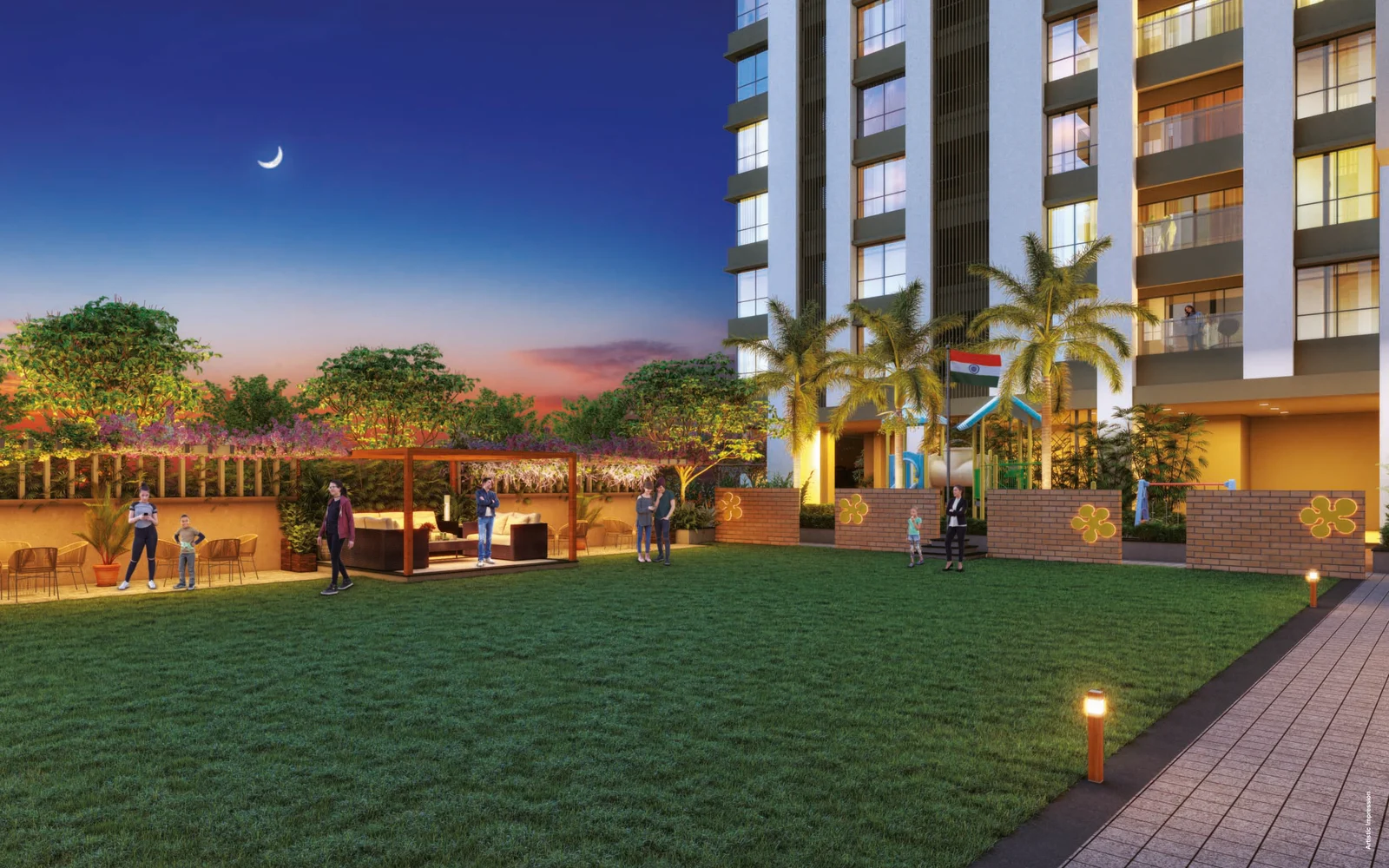 Party lawn at Venkatesh Erandwane Central